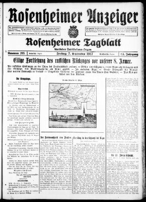 Rosenheimer Anzeiger Freitag 7. September 1917