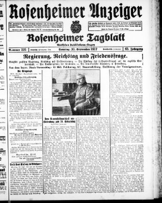 Rosenheimer Anzeiger Sonntag 30. September 1917