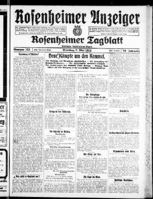 Rosenheimer Anzeiger Dienstag 7. Mai 1918