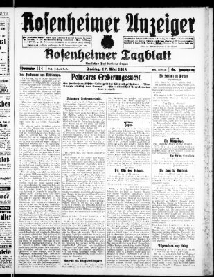 Rosenheimer Anzeiger Freitag 17. Mai 1918