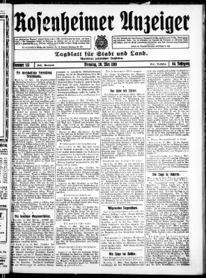 Rosenheimer Anzeiger Dienstag 20. Mai 1919