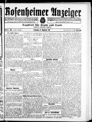 Rosenheimer Anzeiger Samstag 13. Dezember 1919