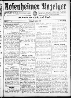 Rosenheimer Anzeiger Freitag 2. Januar 1920