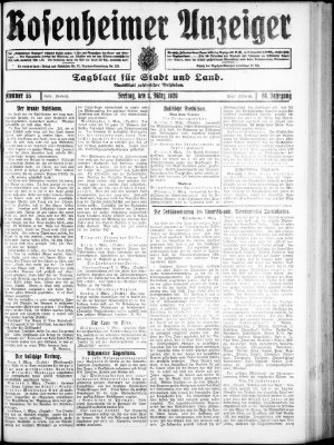 Rosenheimer Anzeiger Freitag 5. März 1920