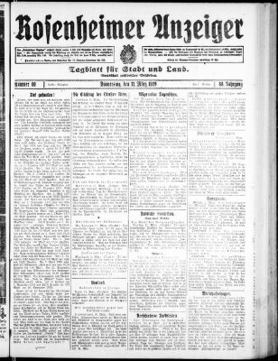 Rosenheimer Anzeiger Donnerstag 11. März 1920