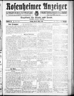 Rosenheimer Anzeiger Freitag 12. März 1920