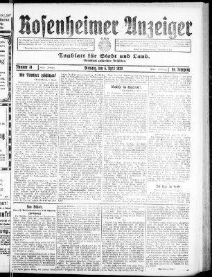 Rosenheimer Anzeiger Dienstag 6. April 1920