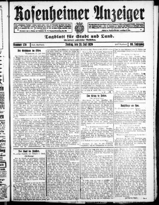 Rosenheimer Anzeiger Freitag 23. Juli 1920