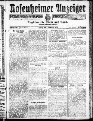 Rosenheimer Anzeiger Freitag 3. September 1920