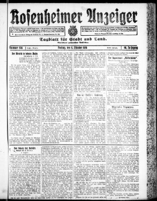 Rosenheimer Anzeiger Freitag 8. Oktober 1920