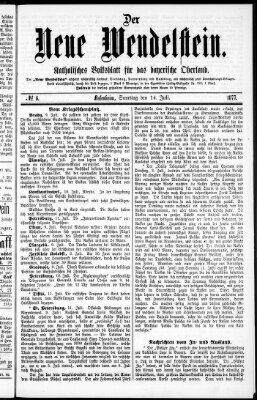 Wendelstein Samstag 14. Juli 1877