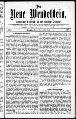 Wendelstein Donnerstag 19. Juli 1877