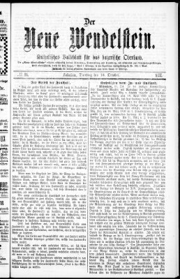 Wendelstein Dienstag 16. Oktober 1877