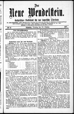 Wendelstein Dienstag 30. Oktober 1877