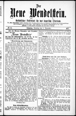 Wendelstein Samstag 3. November 1877