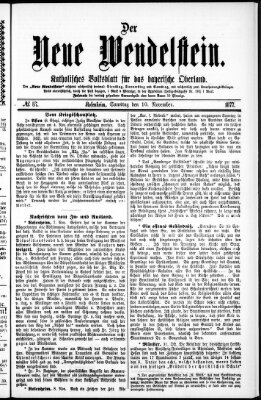 Wendelstein Samstag 10. November 1877