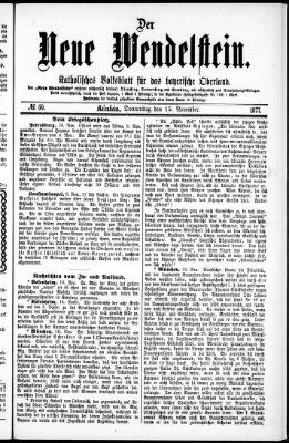 Wendelstein Donnerstag 15. November 1877