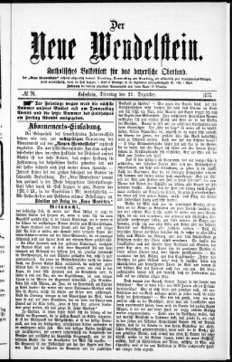 Wendelstein Dienstag 25. Dezember 1877