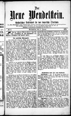 Wendelstein Donnerstag 3. Januar 1878