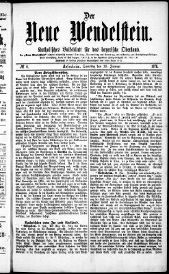 Wendelstein Samstag 12. Januar 1878