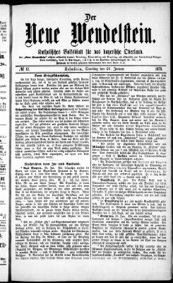 Wendelstein Samstag 26. Januar 1878