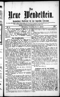 Wendelstein Donnerstag 31. Januar 1878