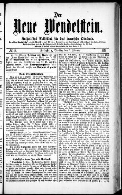 Wendelstein Dienstag 5. Februar 1878