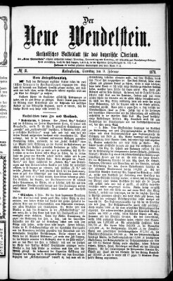 Wendelstein Samstag 9. Februar 1878