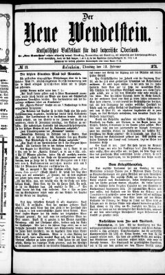 Wendelstein Dienstag 12. Februar 1878