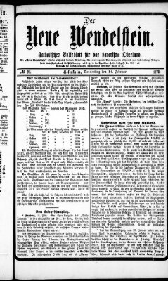 Wendelstein Donnerstag 14. Februar 1878