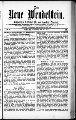 Wendelstein Donnerstag 23. Mai 1878