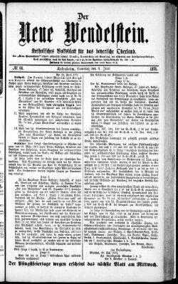 Wendelstein Samstag 8. Juni 1878