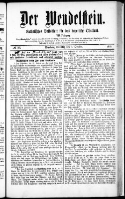 Wendelstein Samstag 5. Oktober 1878