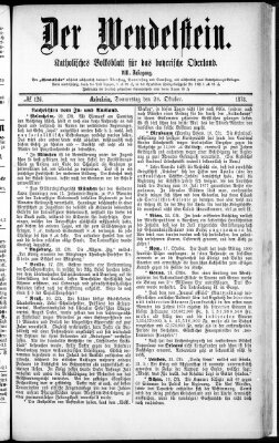 Wendelstein Donnerstag 24. Oktober 1878