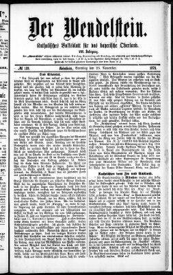 Wendelstein Samstag 23. November 1878