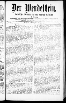 Wendelstein Samstag 22. Januar 1881