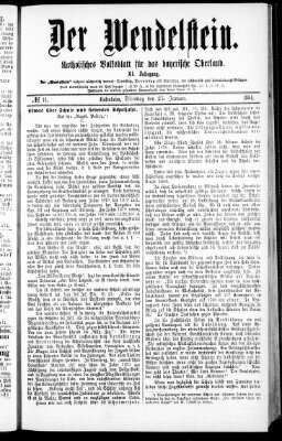 Wendelstein Dienstag 25. Januar 1881