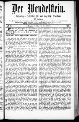 Wendelstein Samstag 29. Januar 1881