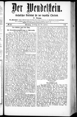 Wendelstein Samstag 19. Februar 1881