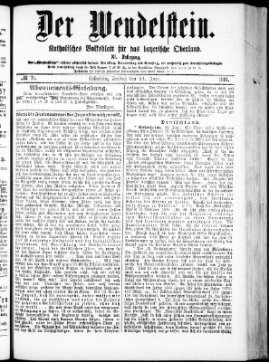 Wendelstein Freitag 24. Juni 1881