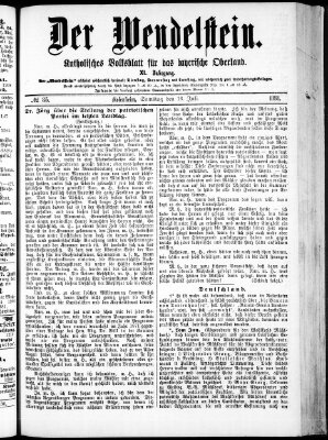 Wendelstein Samstag 16. Juli 1881