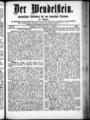 Wendelstein Donnerstag 4. August 1881