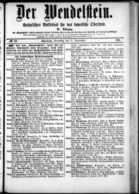 Wendelstein Samstag 5. November 1881