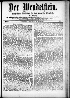 Wendelstein Dienstag 8. November 1881