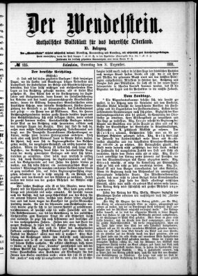 Wendelstein Samstag 3. Dezember 1881