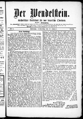 Wendelstein Donnerstag 10. Januar 1884