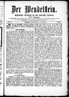 Wendelstein Donnerstag 24. Januar 1884