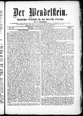 Wendelstein Donnerstag 21. Februar 1884