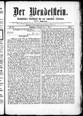 Wendelstein Samstag 1. März 1884