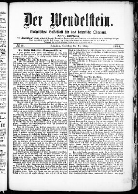 Wendelstein Samstag 15. März 1884